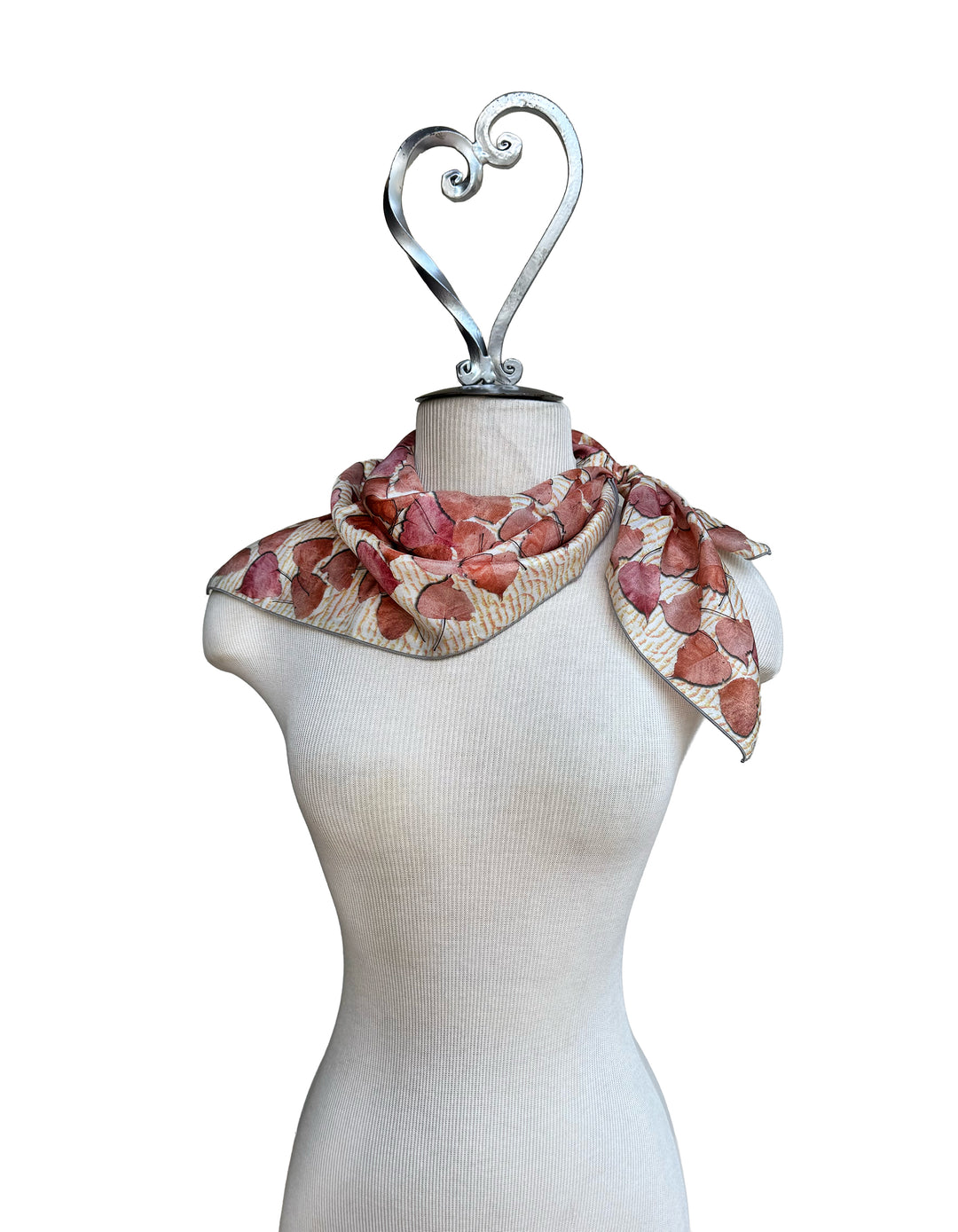 Pink Leaves on the Kitchen Counter Square Scarf