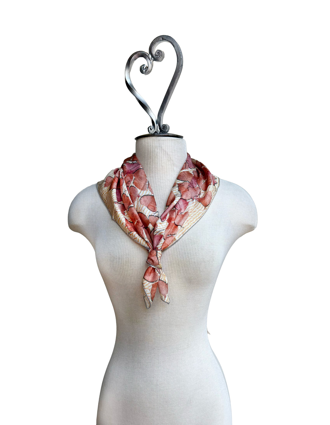 Pink Leaves on the Kitchen Counter Square Scarf