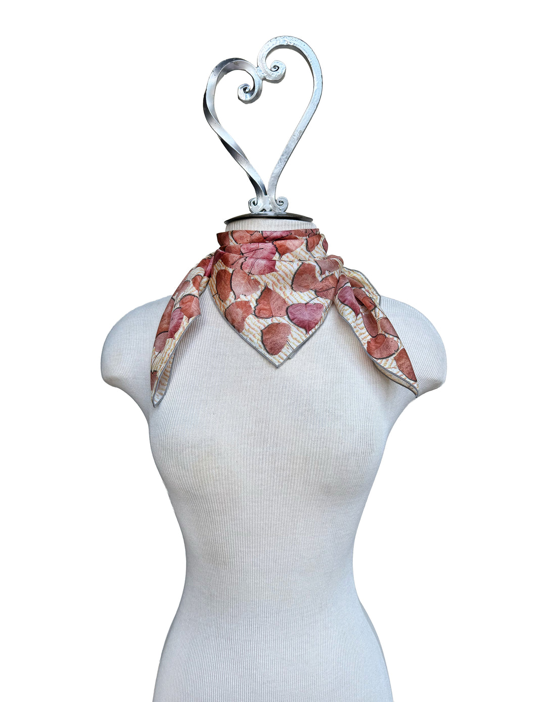Pink Leaves on the Kitchen Counter Square Scarf
