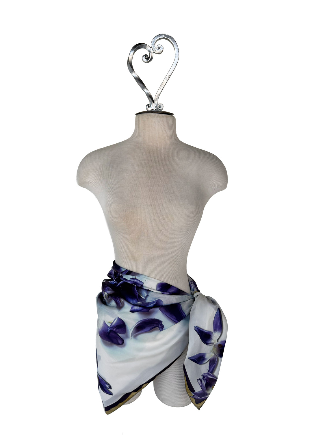 Purple Tulip Mess Square Scarf