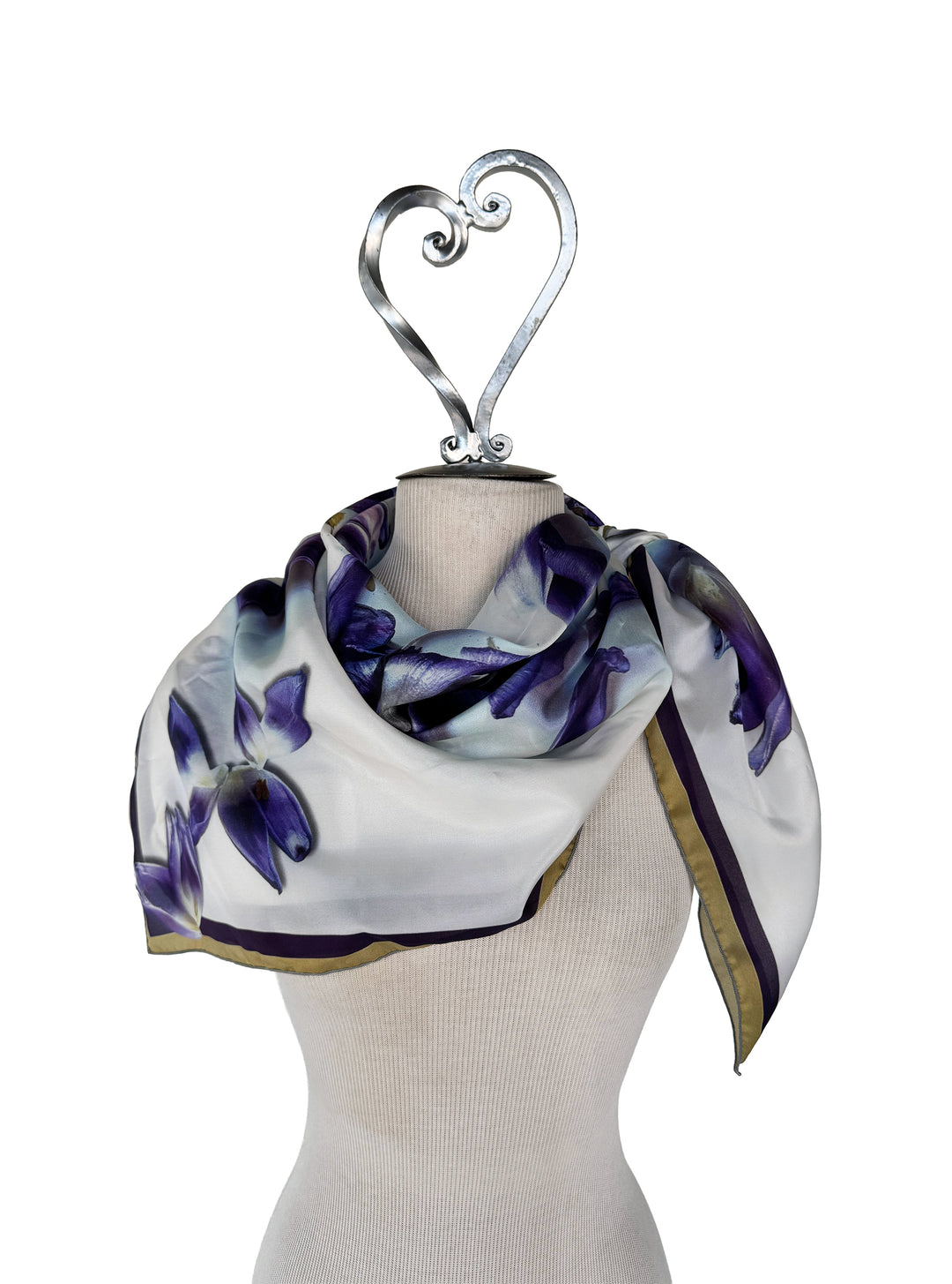 Purple Tulip Mess Square Scarf
