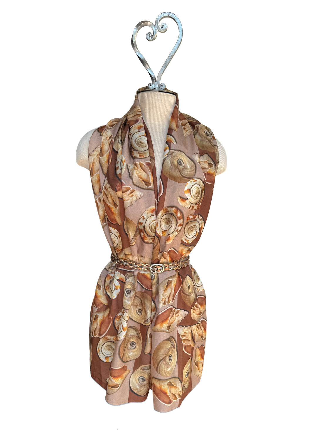 Seashell Stripe Long Scarf