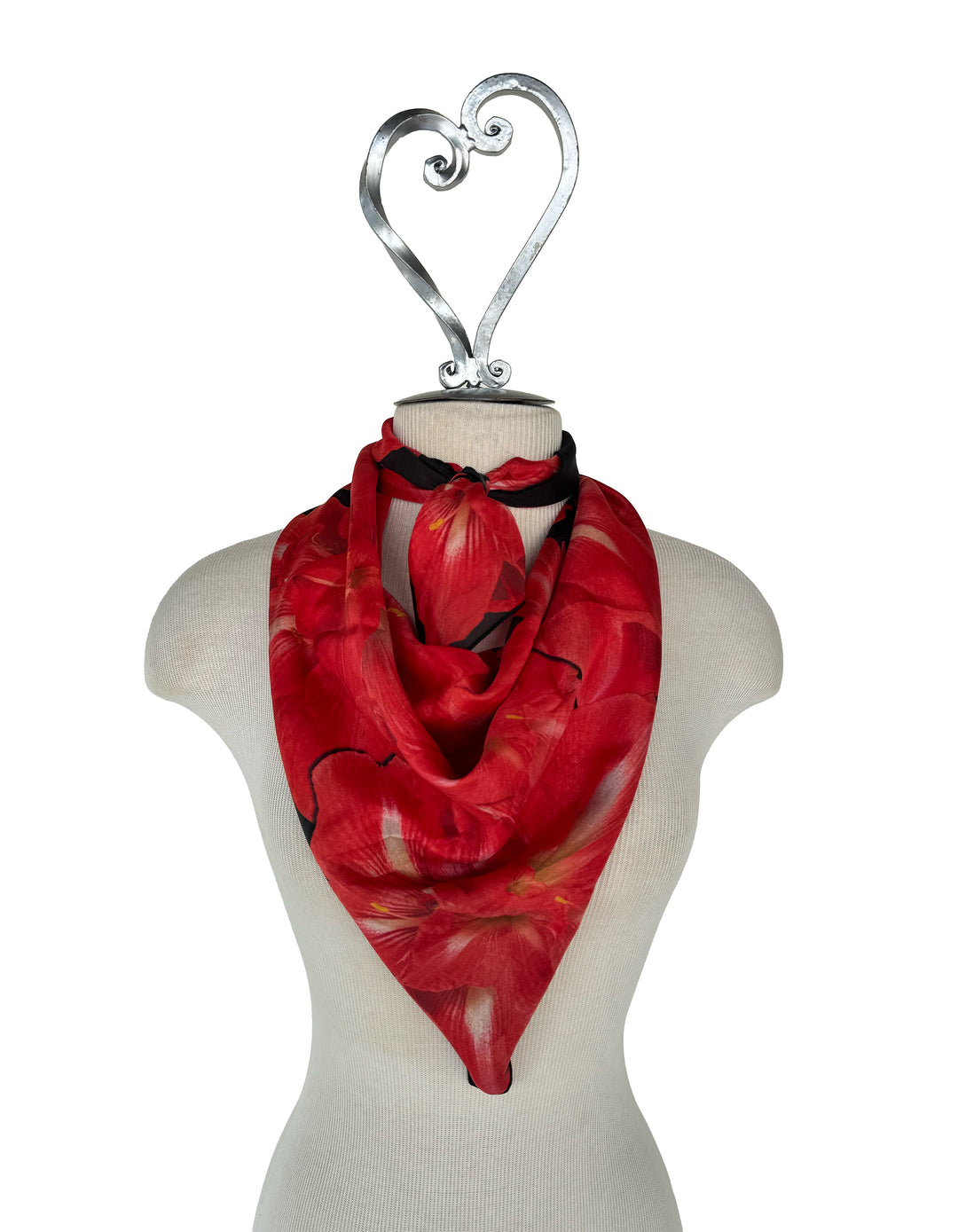 Debbie's Amaryllis Square Scarf