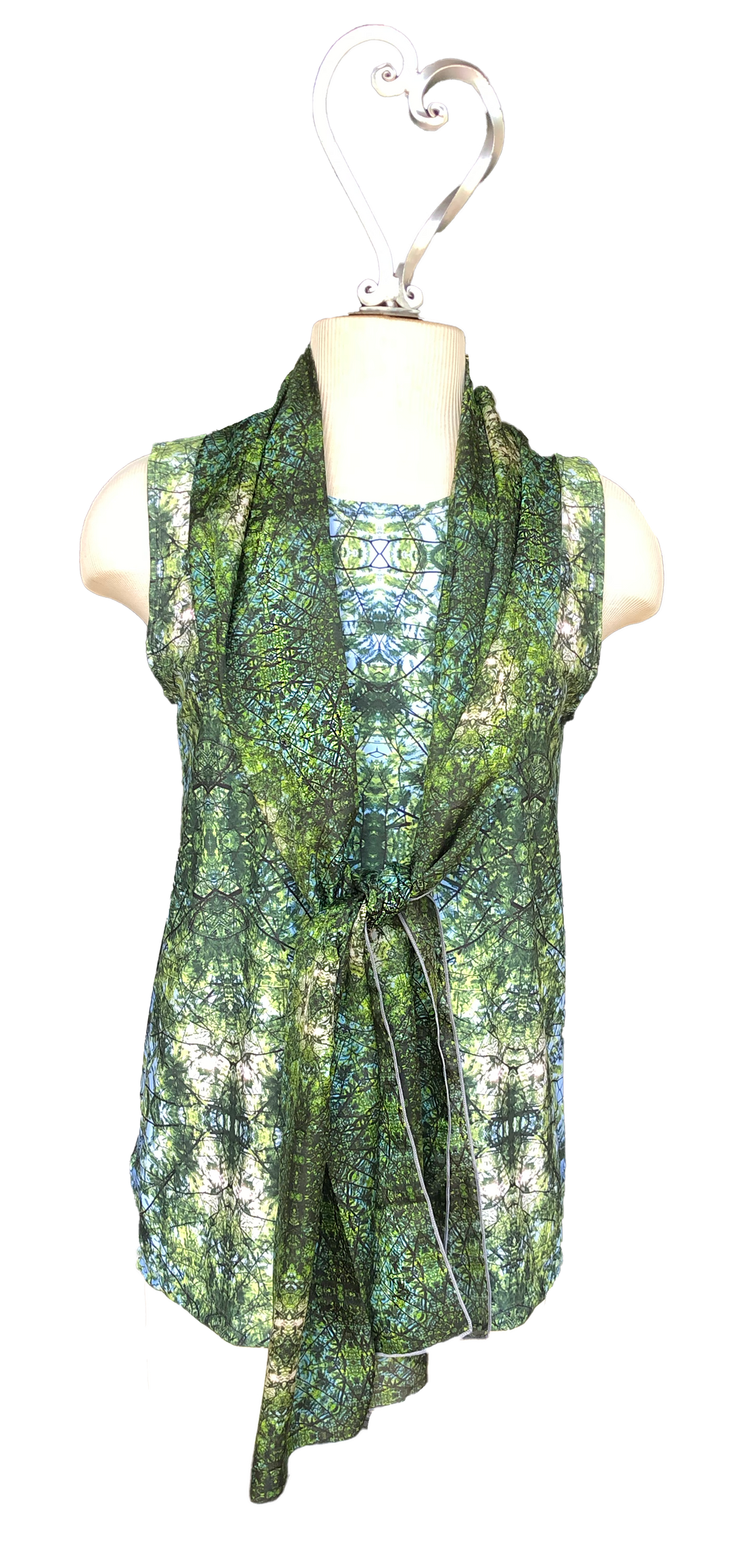 Cypress Tree Sunny Day Long Scarf