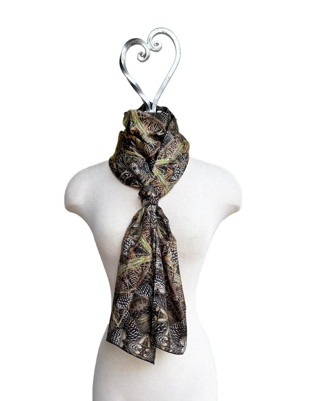 Beryl's Pine Cone 2 Medallion Long Scarf