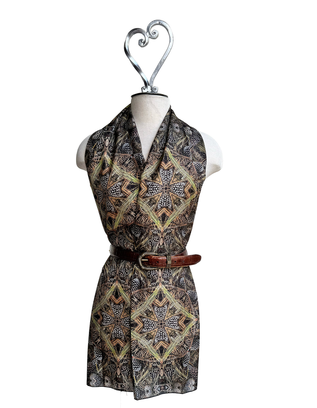 Beryl's Pine Cone 2 Medallion Long Scarf