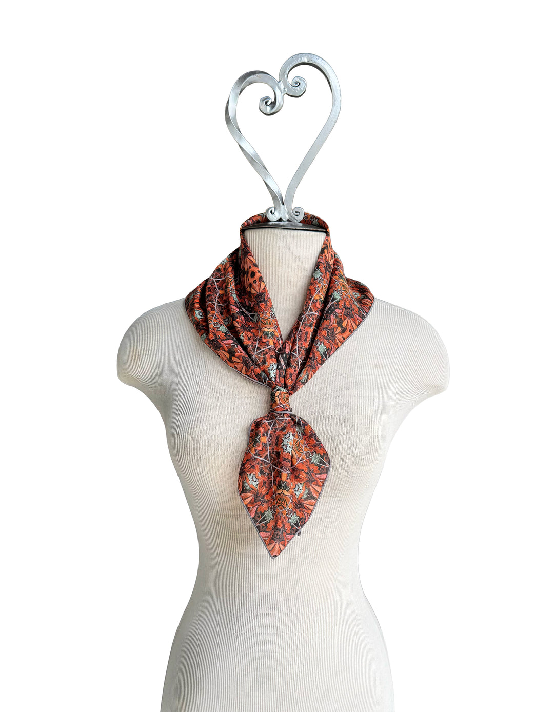 Beryl's Red Leaves Square Scarf