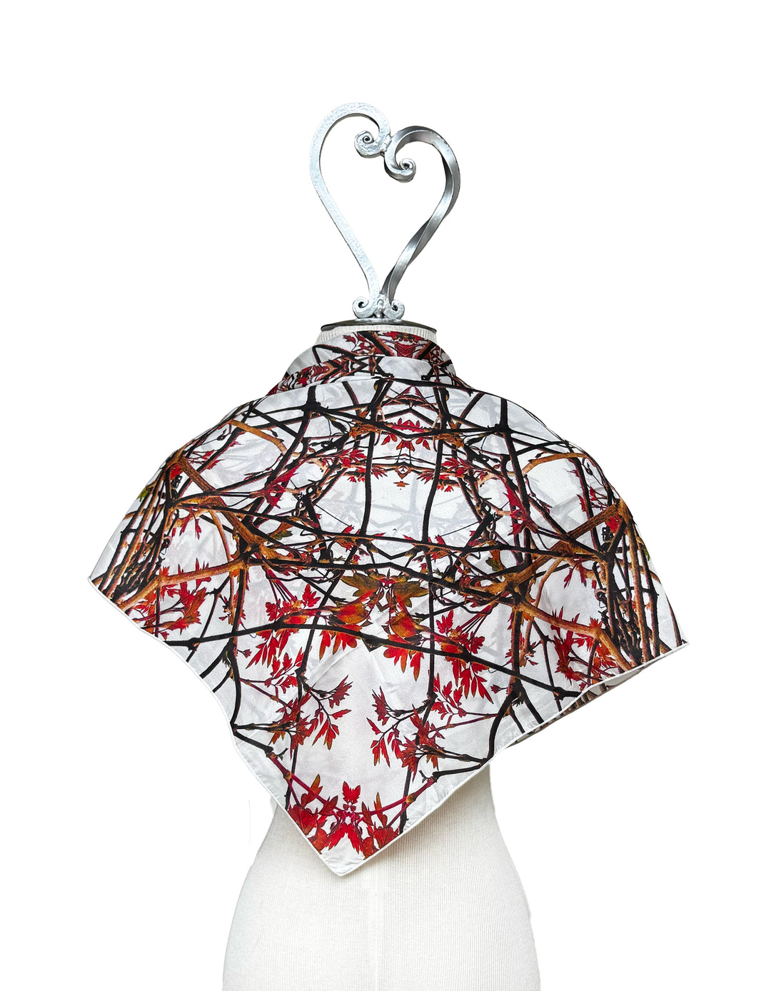 March Red Vine Square Scarf