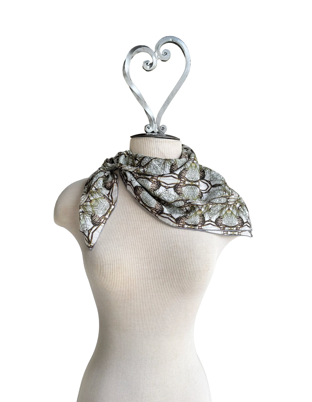 Pine Cone Lattice Square Scarf