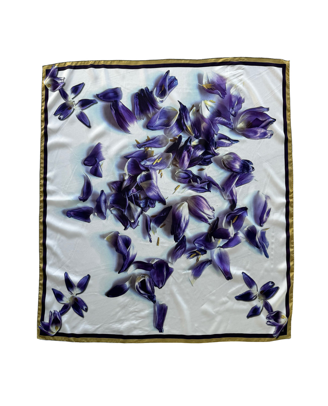 Purple Tulip Mess Square Scarf
