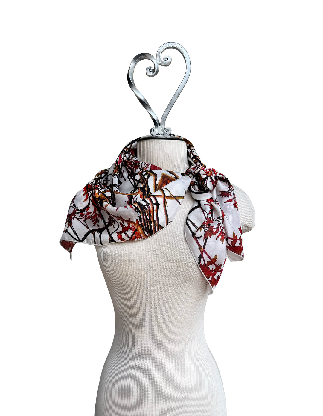 March Red Vine Square Scarf