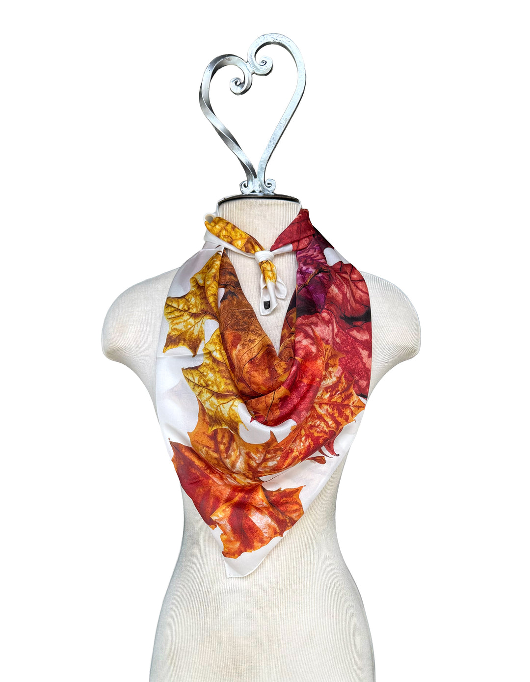Soggy Leaf Jumble Square Scarf