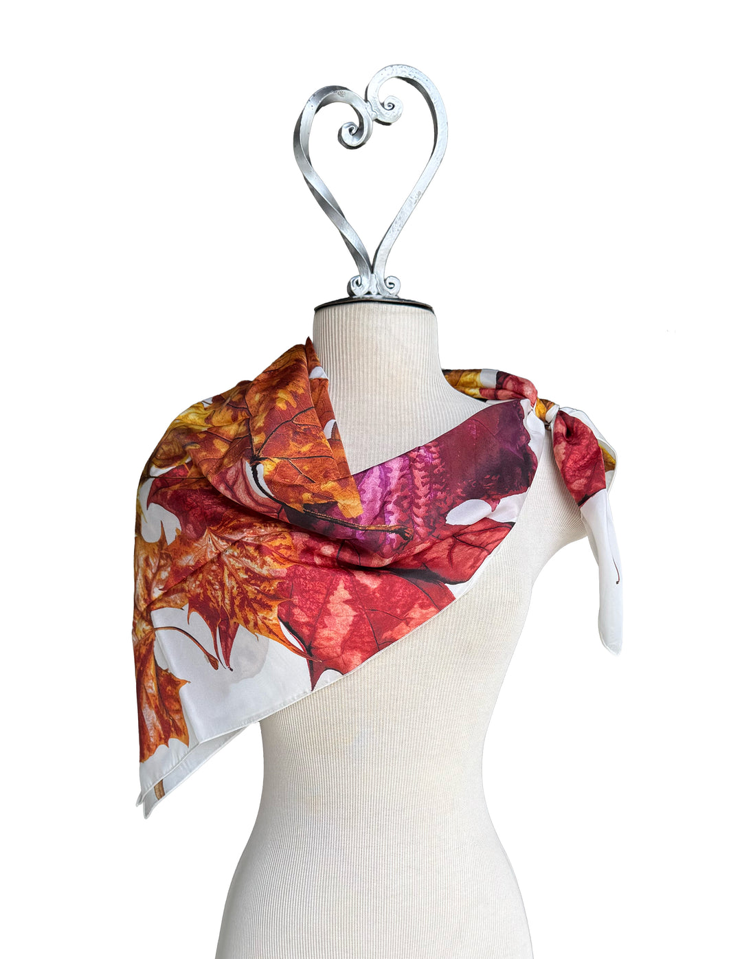 Soggy Leaf Jumble Square Scarf