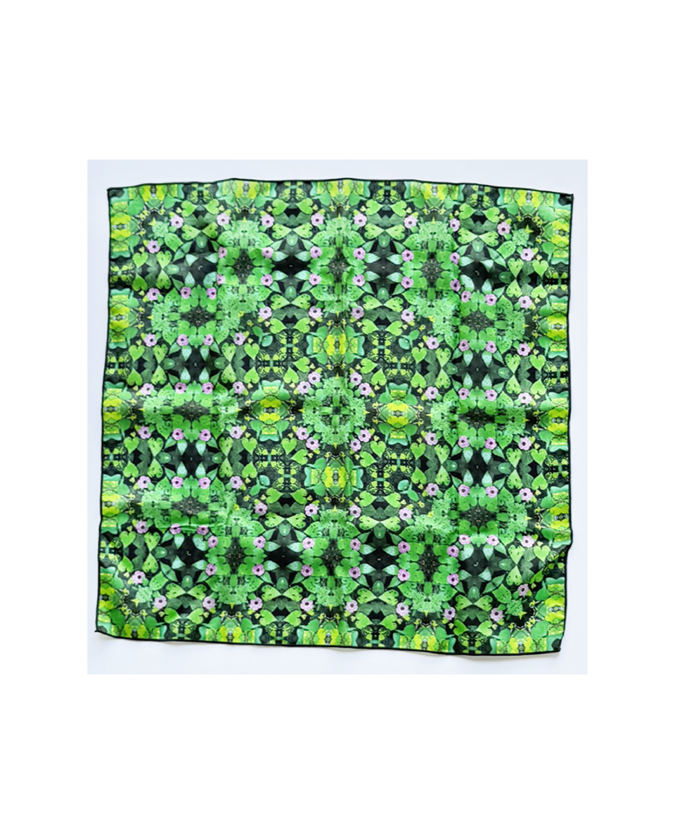 Morning Glory Vines Square Scarf