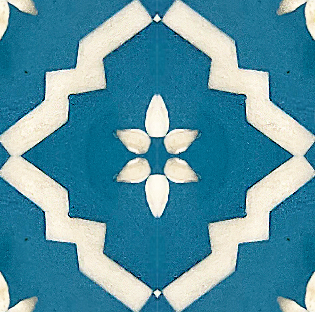 Camelbone Turquoise Flower Midi Skirt