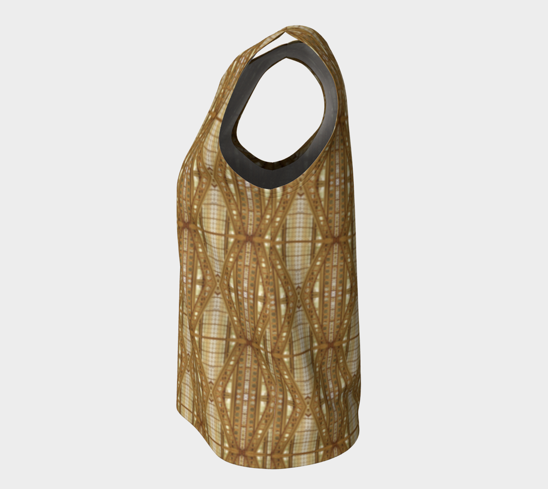 Chicago Fancy Girders Stripe (Long) Loose Tank Top