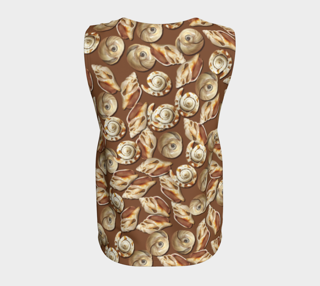 Seashell Pile (Long) Loose Tank Top