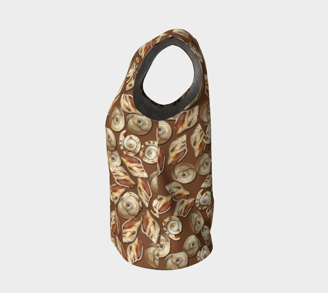 Seashell Pile (Long) Loose Tank Top