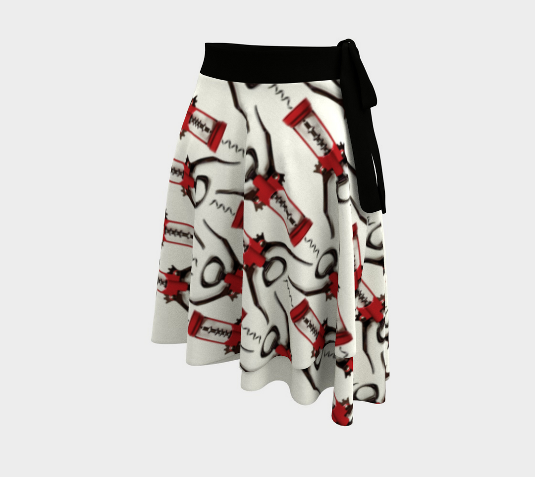 Kitchen Utensils Corkscrew Wrap Skirt