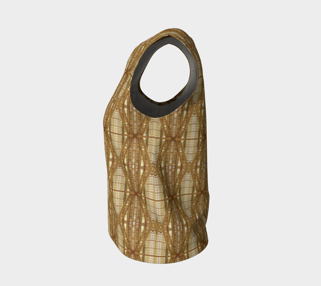 Chicago Fancy Girders Stripe (Long) Loose Tank Top