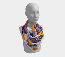 Load image into Gallery viewer, Pansy Face Square Scarf
