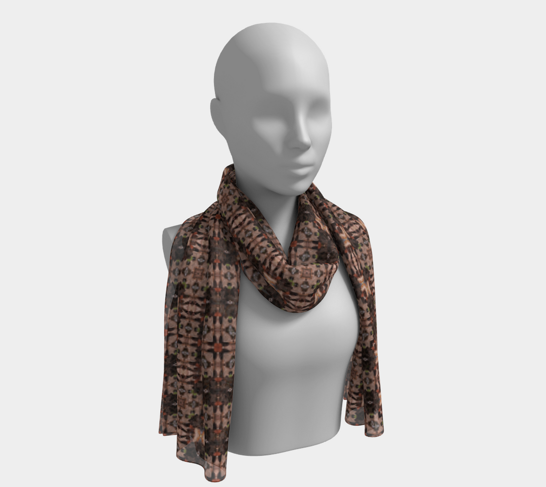 Leaves and Twigs 2 Long Scarf