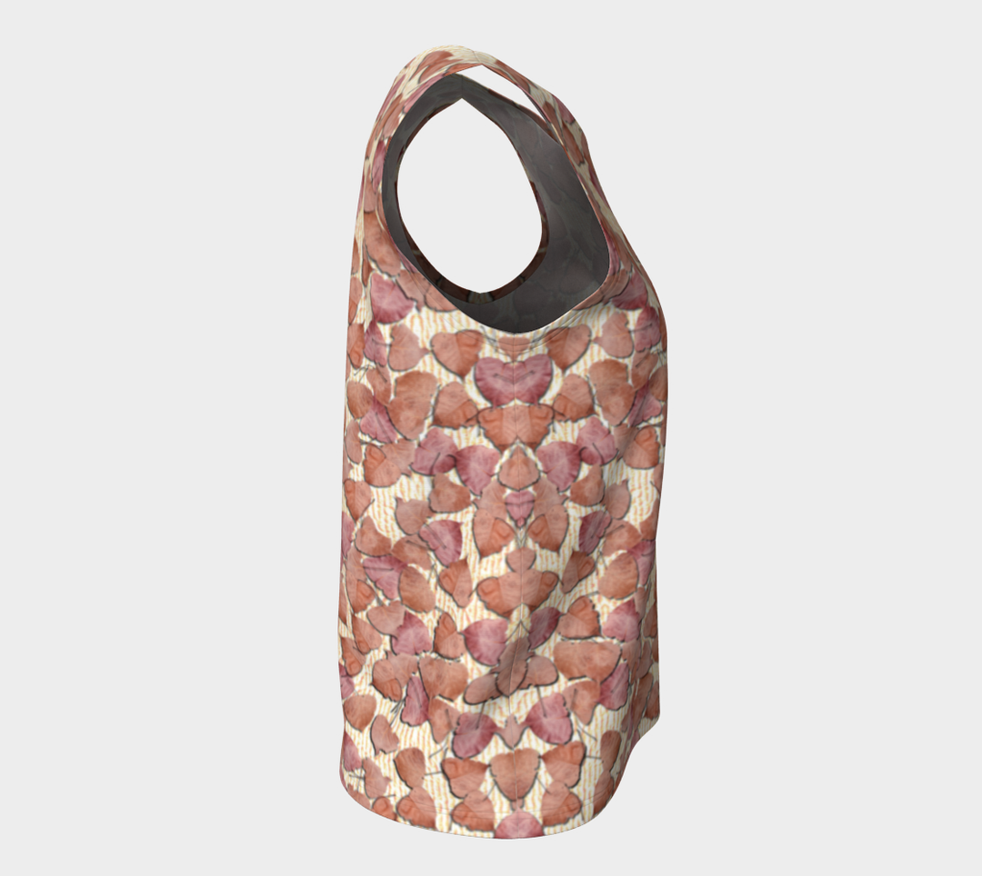 Pink Leaves on the Kitchen Counter (Regular) Loose Tank Top