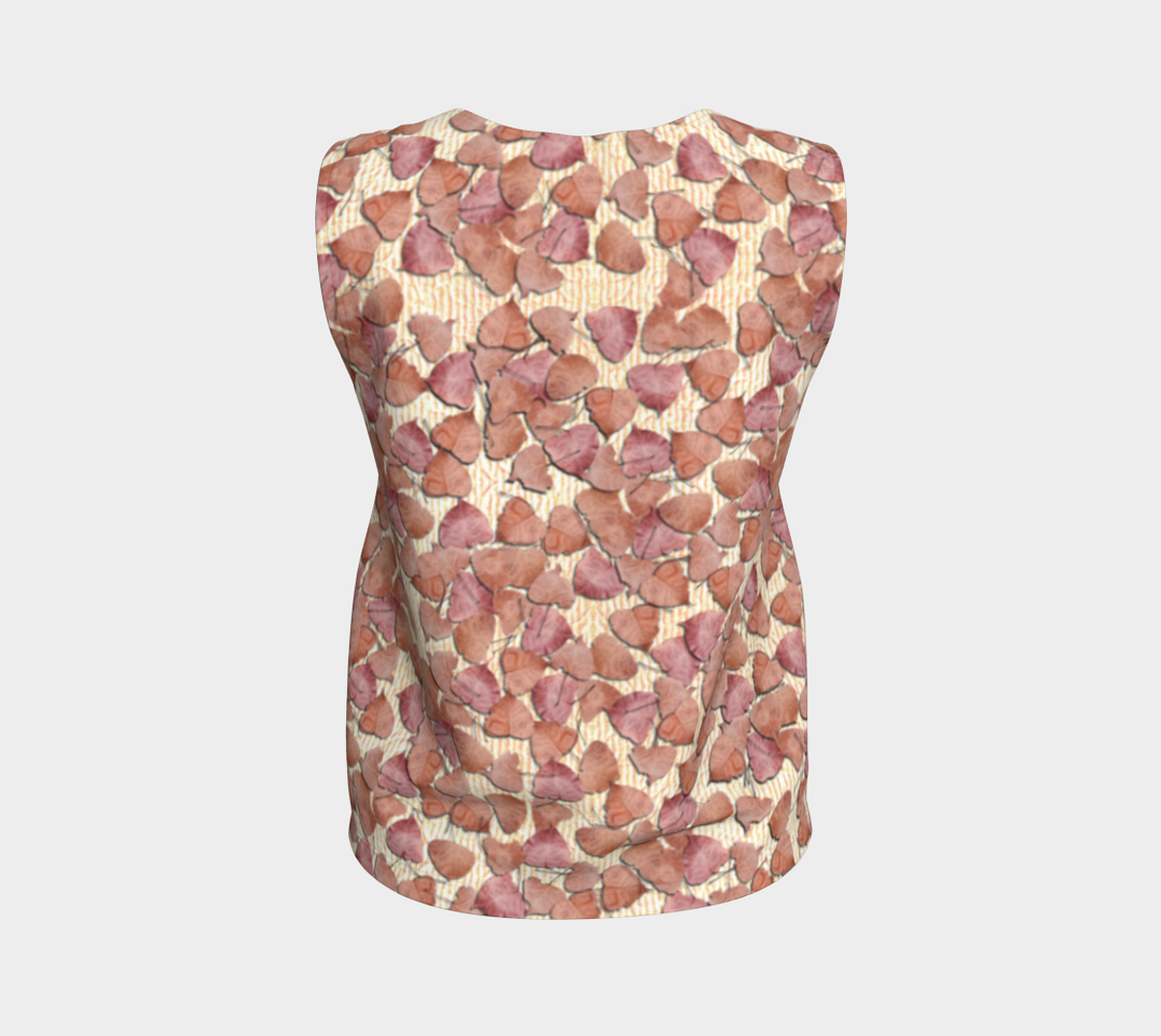 Pink Leaves on the Kitchen Counter (Regular) Loose Tank Top