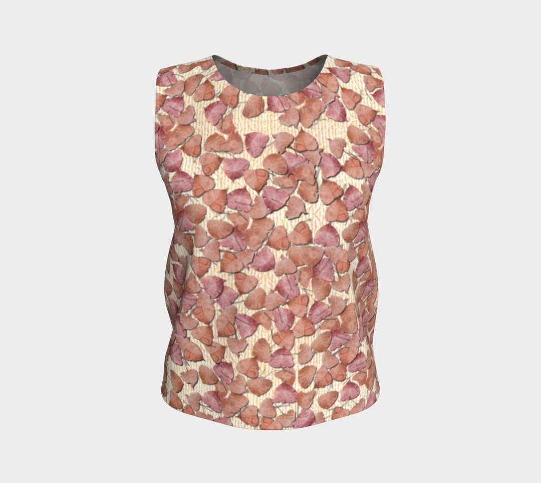 Pink Leaves on the Kitchen Counter (Regular) Loose Tank Top