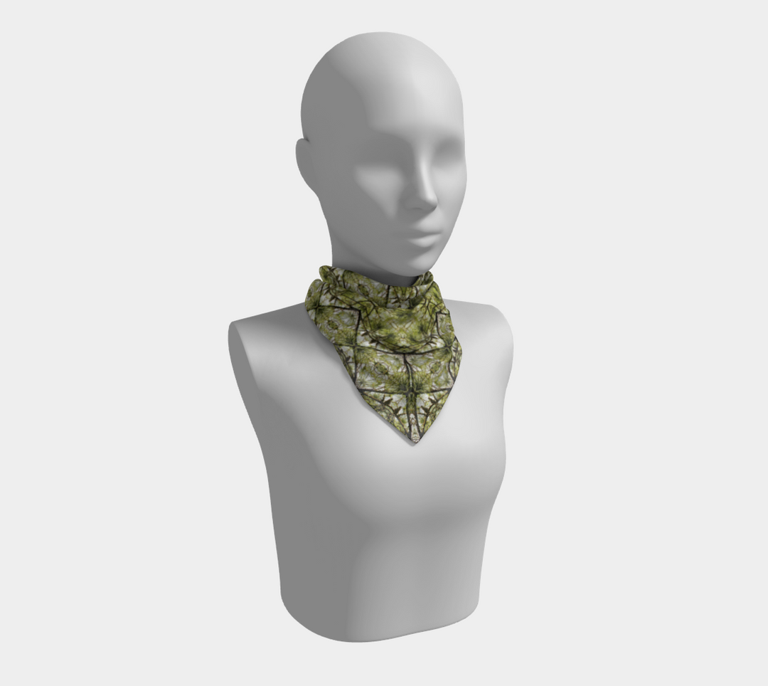 Spring Pine Diamond Square Scarf