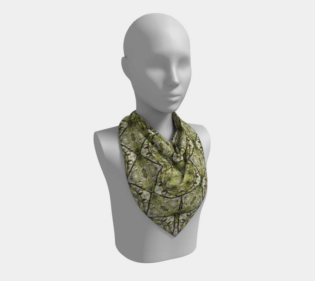Spring Pine Diamond Square Scarf