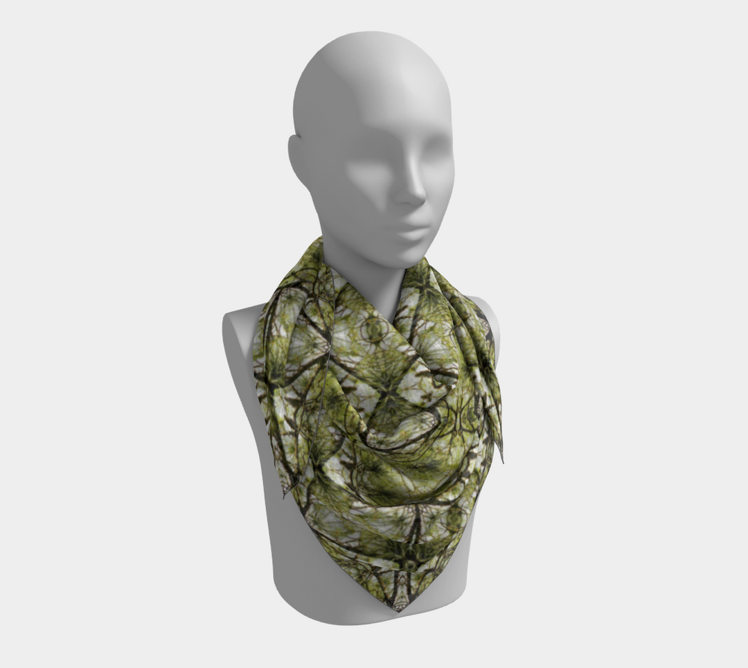 Spring Pine Diamond Square Scarf