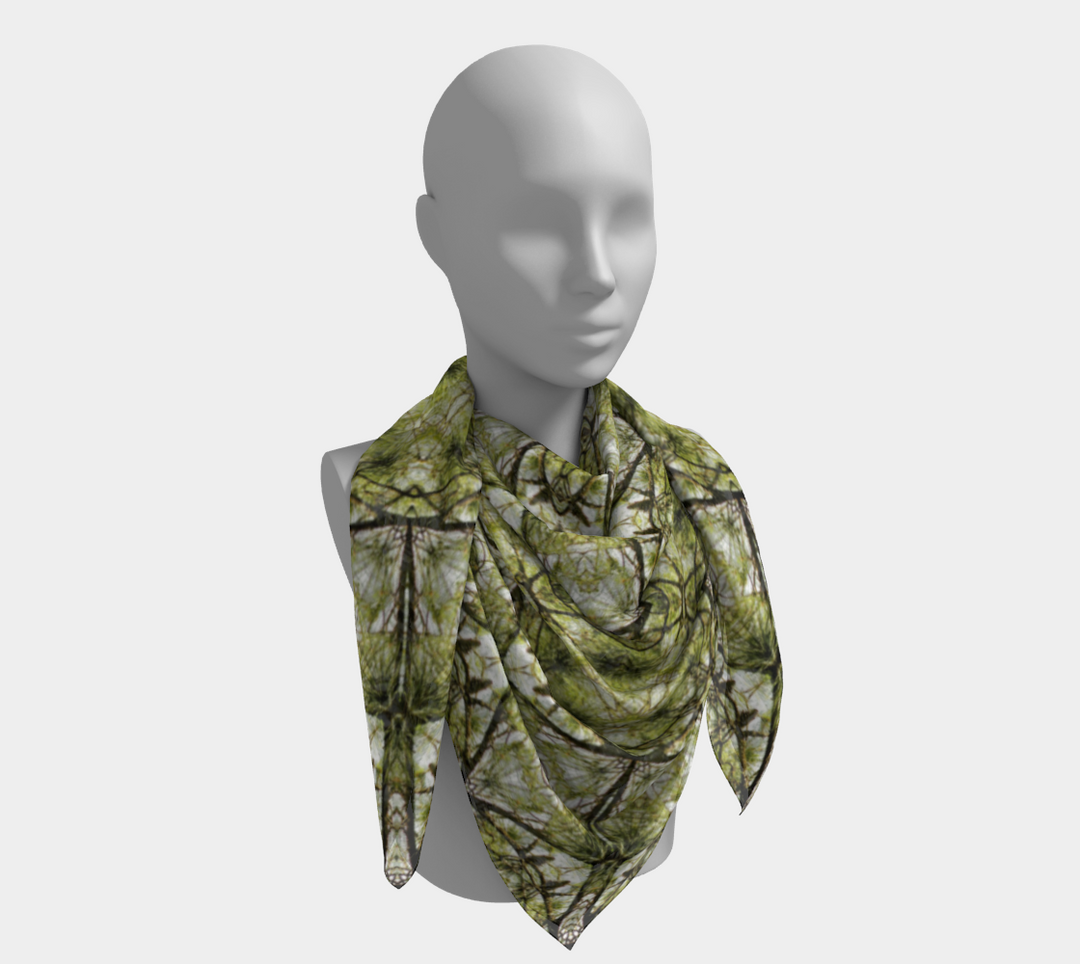 Spring Pine Diamond Square Scarf