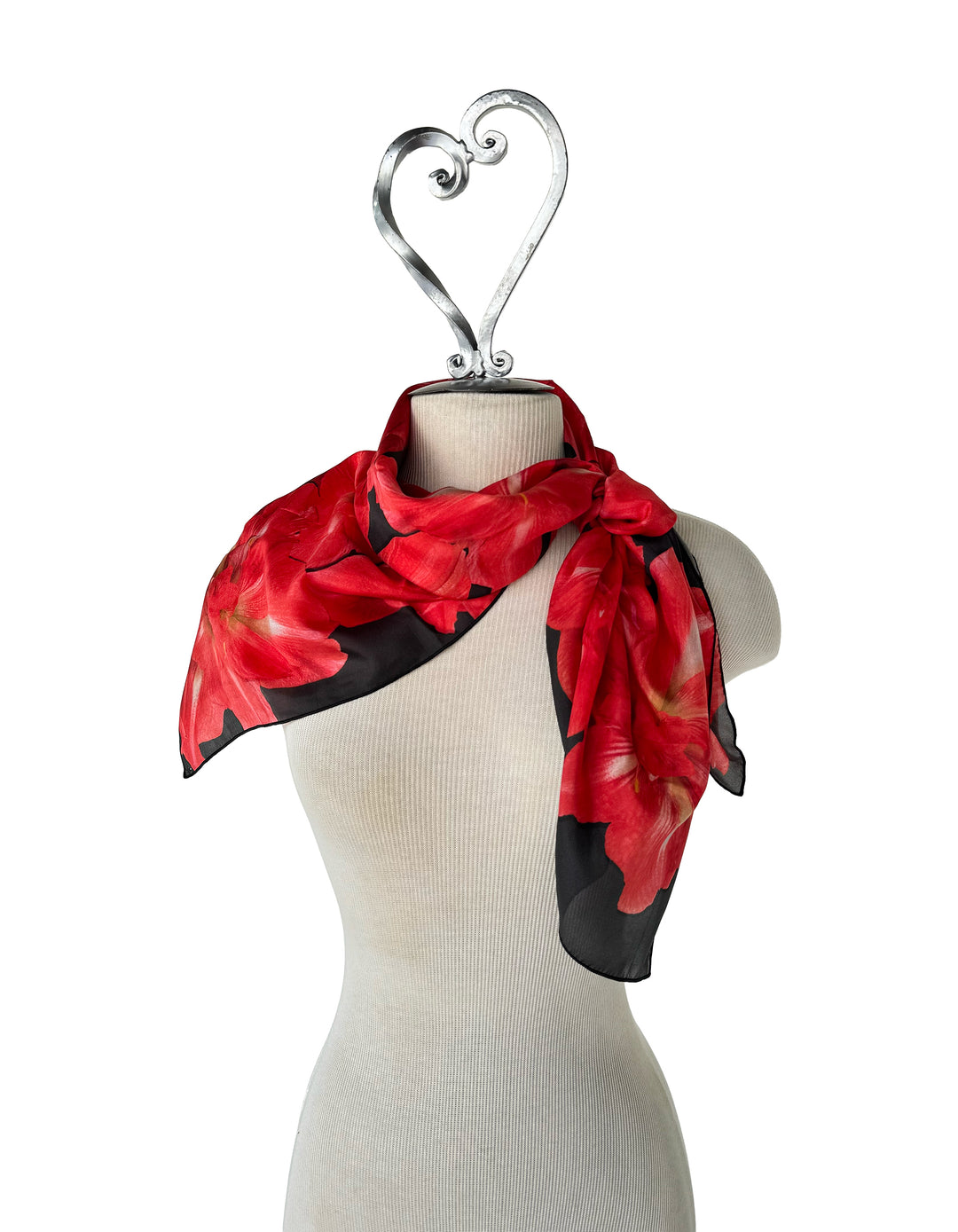 Debbie's Amaryllis Square Scarf