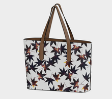 Load image into Gallery viewer, Black Leaf Jumble Vegan Leather Tote
