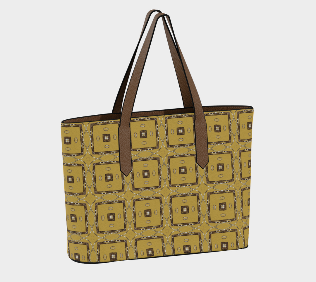 Lichen Log Tan Vegan Leather Tote Bag