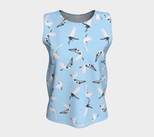 Load image into Gallery viewer, White Egret Lunchtime Traffic Loose Tank Top
