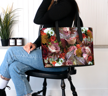 Load image into Gallery viewer, Wedding Flowers Vegan Leather Tote Bag
