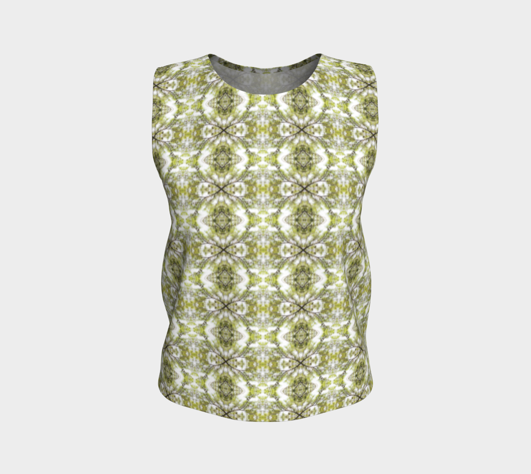 Spring Pine Tree Branch Loose Tank Top