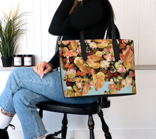 Load image into Gallery viewer, Anthurium Abound Vegan Leather Tote Bag
