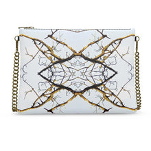 Load image into Gallery viewer, Blue Lichen Lace Crossbody Bag
