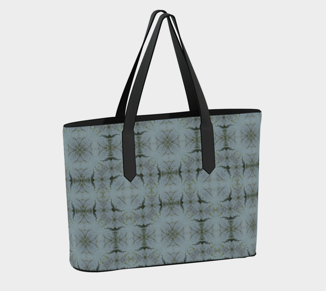 Buttonbush Blue Heron Vegan Leather Tote