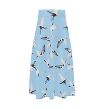Load image into Gallery viewer, White Egret Lunchtime Traffic Midi Skirt
