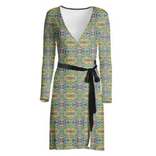 Load image into Gallery viewer, Magnificent Mosaic 3 Wrap Dress
