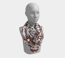 Load image into Gallery viewer, March Red Vine Square Scarf
