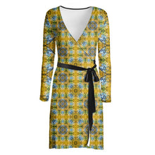 Load image into Gallery viewer, Sunny Day Sumac Wrap Dress
