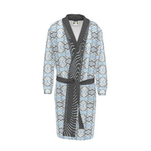 Load image into Gallery viewer, Blue Lichen Lace Bathrobe
