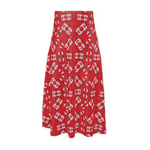 Load image into Gallery viewer, White Egret Love Dance Midi Skirt
