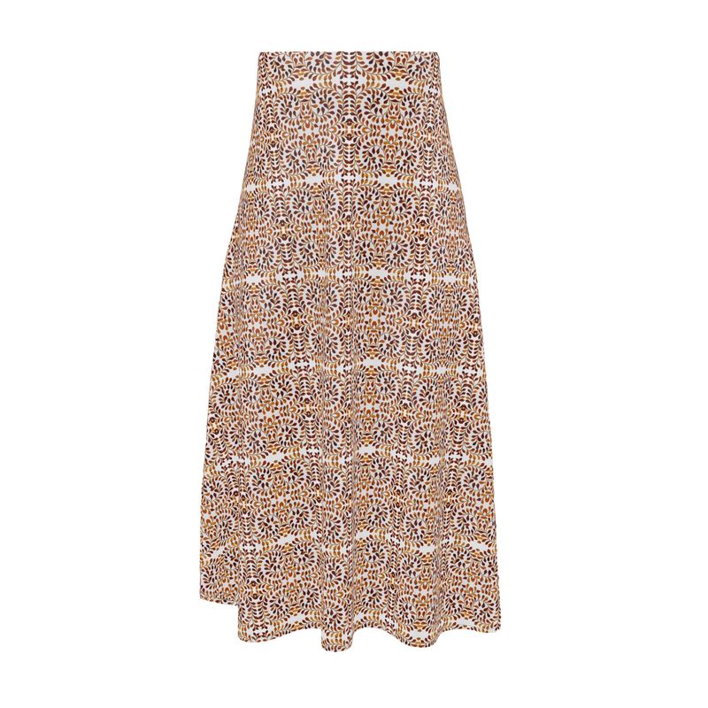 Camelbone Spiral Midi Skirt