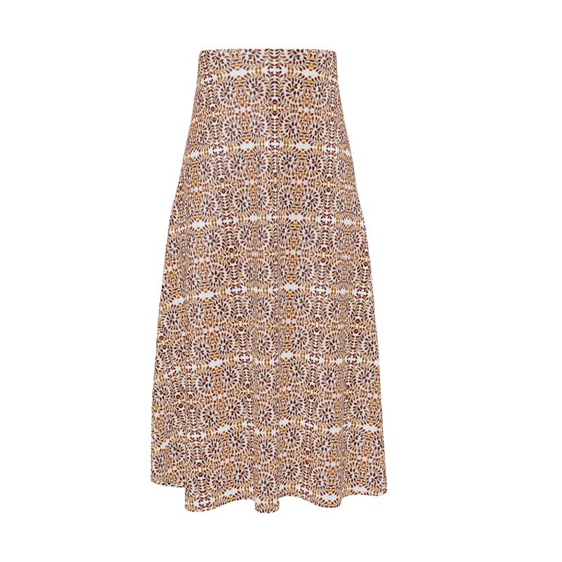 Camelbone Spiral Midi Skirt